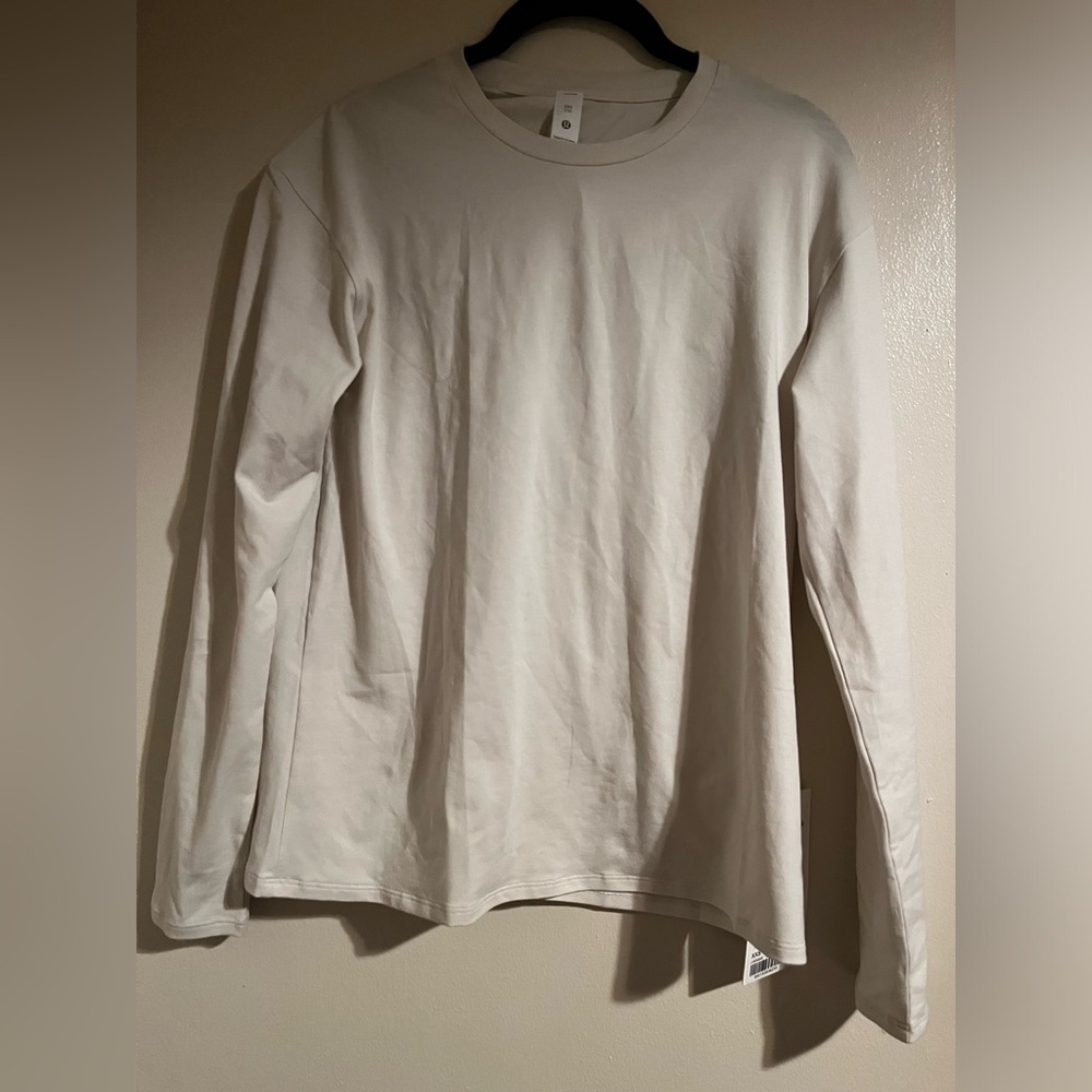 NWT Size XXS lululemon Twist-Back Relaxed-Fit Long Sleeve BONE